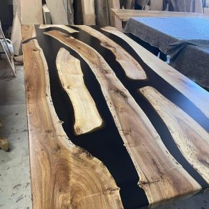 Epoxy TableTop ,Luxury dining Table, sofa, Side center table top Live Edge Walnut Table, Custom Order, Epoxy Resin River Table, Natural Wood