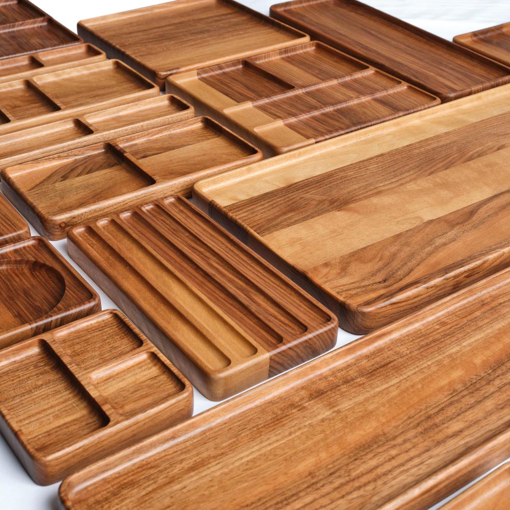 WoodenPen Tray, Pen Holder, Cathch All Tray, Wooden Notes Tray, Wood Organizer, Desk Organizer for Modern Offices, Handmade Gift for Him - Image 11