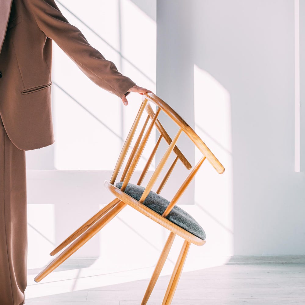 Minimalist Scandinavian Wooden Chair - Mid-Century Modern Design, Handmade Hornbeam Dining Chair, Cozy & Elegant Seating - Image 5