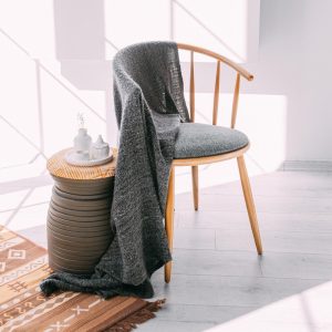 Minimalist Scandinavian Wooden Chair - Mid-Century Modern Design, Handmade Hornbeam Dining Chair, Cozy & Elegant Seating