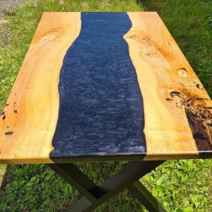 Handmade epoxy table, Natural Furniture Vivid Edge, Special Epoxy Wood Resin table, Home decoration, living room furniture, custom order.