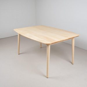 Custom Kitchen Table, Squoval Modern Wood Table, MidCentury Maple Kitchen Table, MidCentury Modern Kitchen Dining Table, Natural Wood Table