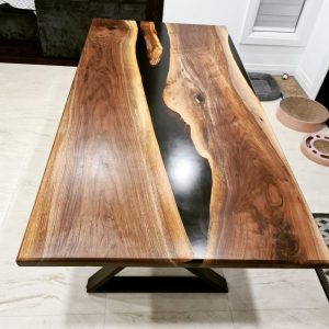Handmade epoxy table, Natural Furniture Vivid Edge, Special Epoxy Wood Resin table, Home decoration, living room furniture, custom order.