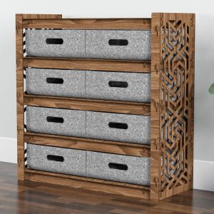 Wooden Chest Of Drawers, Dresser Furniture For Bedroom, Storage Cabinet 29.5 x 29.5 x 12