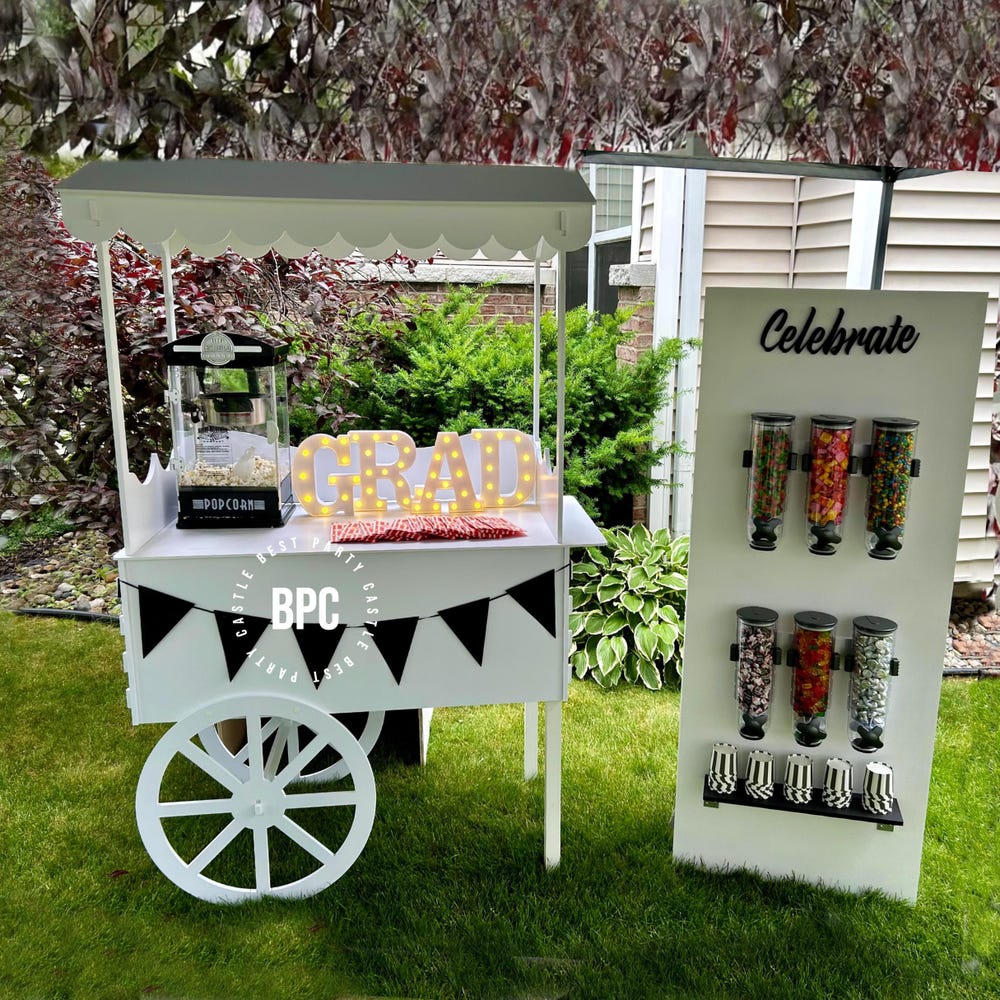 Vendor display and sweet candy cart, Showcase party decoration for Cakes, Snacks, and Drinks at Weddings, Birthdays - Image 8
