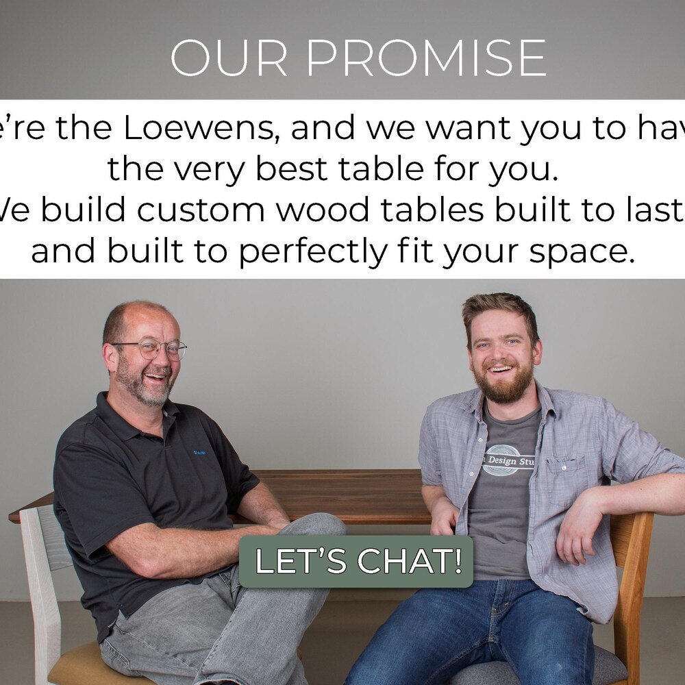 Custom Solid Wood Dining Tables, Custom Dining Table with Oval Walnut Top and Ash Base Finished in Black, Wood Kitchen Table Made to Order - Image 7