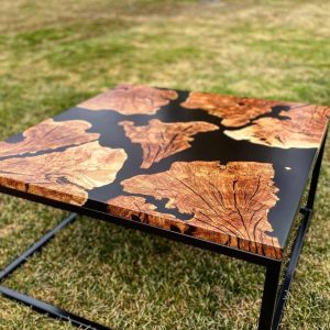 Handmade epoxy table, Natural Furniture Vivid Edge, Special Epoxy Wood Resin table, Home decoration, living room furniture, custom order.