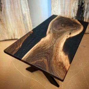 Handmade epoxy table, Natural Furniture Vivid Edge, Special Epoxy Wood Resin table, Home decoration, living room furniture, custom order.