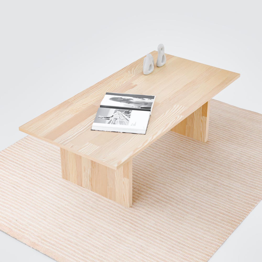 Solid Wood Coffee Table, Modern Coffee Table - Image 6