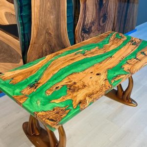 Handmade epoxy table, Natural Furniture Vivid Edge, Special Epoxy Wood Resin table, Home decoration, living room furniture, custom order.