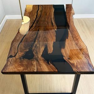 Handmade epoxy table, Natural Furniture Vivid Edge, Special Epoxy Wood Resin table, Home decoration, living room furniture, custom order.