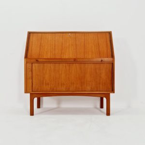 Midcentury Secretary Desk in teak by Bernhard pedersen & Son, Denmark, 1960’s