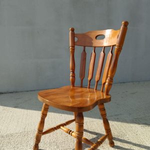 Vintage Farmhouse Dining Chair / Vintage Wooden Dining Chair / Cottage Chair / Massive Chair /Rustic Design / Farmhouse / 1995s