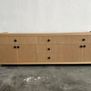 Custom Oak Wood veneer 78 inc  Vanity Floating , Floating  inches , Fluted Oak , Crown Oak , Solid , Modern Vanity,Double sink vanity