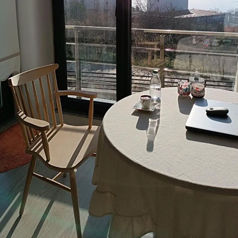 Wooden Dining Chair - Wooden Legs - Chairs for Dining Room - Living Room - Kitchen - Home Design Home Decor Yildiz Raw Chair - Image 2