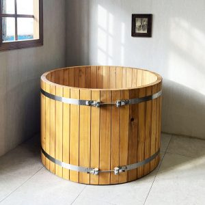 Cedar Hot Tub Barrel Type Indoor&Outdoor Wooden Soaking Tub Customizable