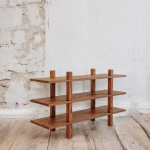 Farmhouse Shoe Display Entryway Storage Vertical Rack Bathroom Organizer Home Design Rustic Shelf Premium Wood Storage Unit Small Space