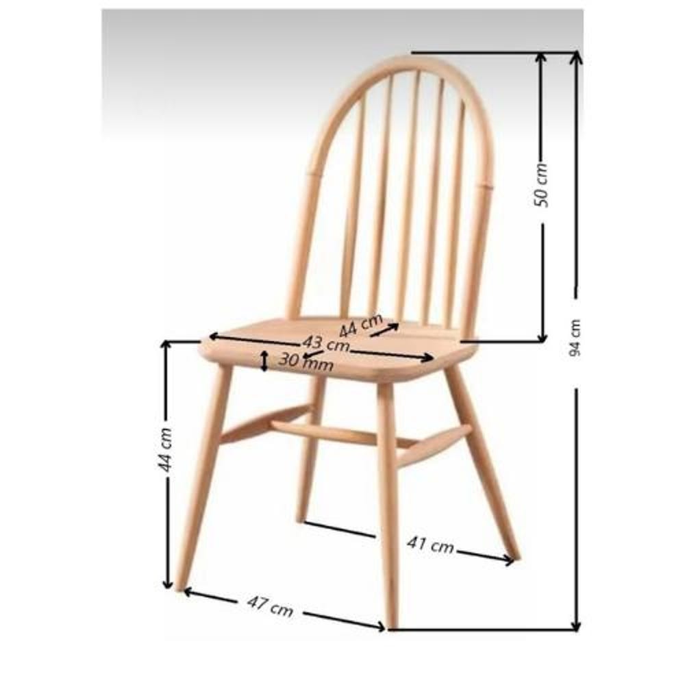 Wooden Dining Chair - Wooden Legs - Chairs for Dining Room - Living Room - Kitchen - Home Design Home Decor Ada Raw Chair - Image 7