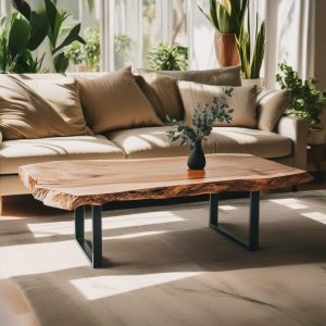 Live Edge Coffee Table, Rustic Coffee Table, Live Edge Table, Low Coffee Table