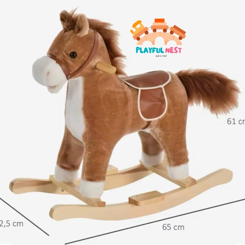 Wooden rocking horse, Baby toys, Baby gift , Wooden toys, Educational toy - Image 3