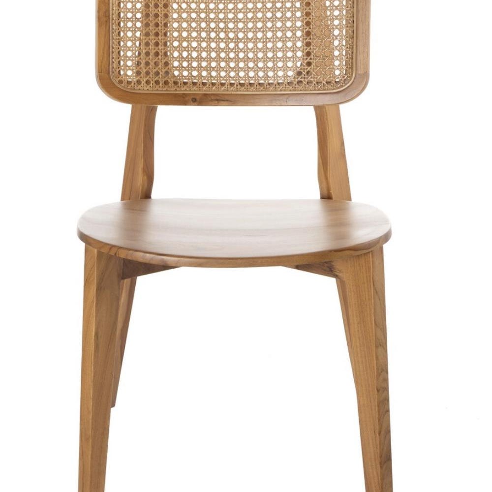 Wooden Dining Chair - Rattan Chairs - Wooden Legs - Chairs for Dining Room - Living Room - Kitchen - Home Design Home Decor Vintage - Image 3