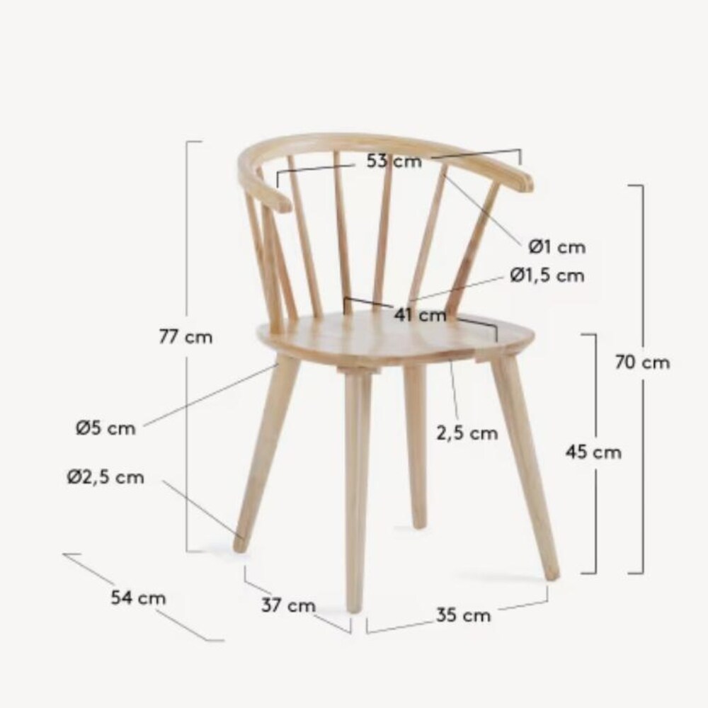 Chair - Wooden Dining Chair - Wooden Legs - Handmade Chair - Raw Chair - Image 9