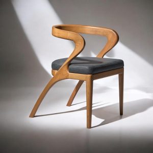 Wooden Dining Chair with Arms, Modern Wood Dining Chairs for Kitchen Table & Living Room Seating, Comfortable Stylish Chairs