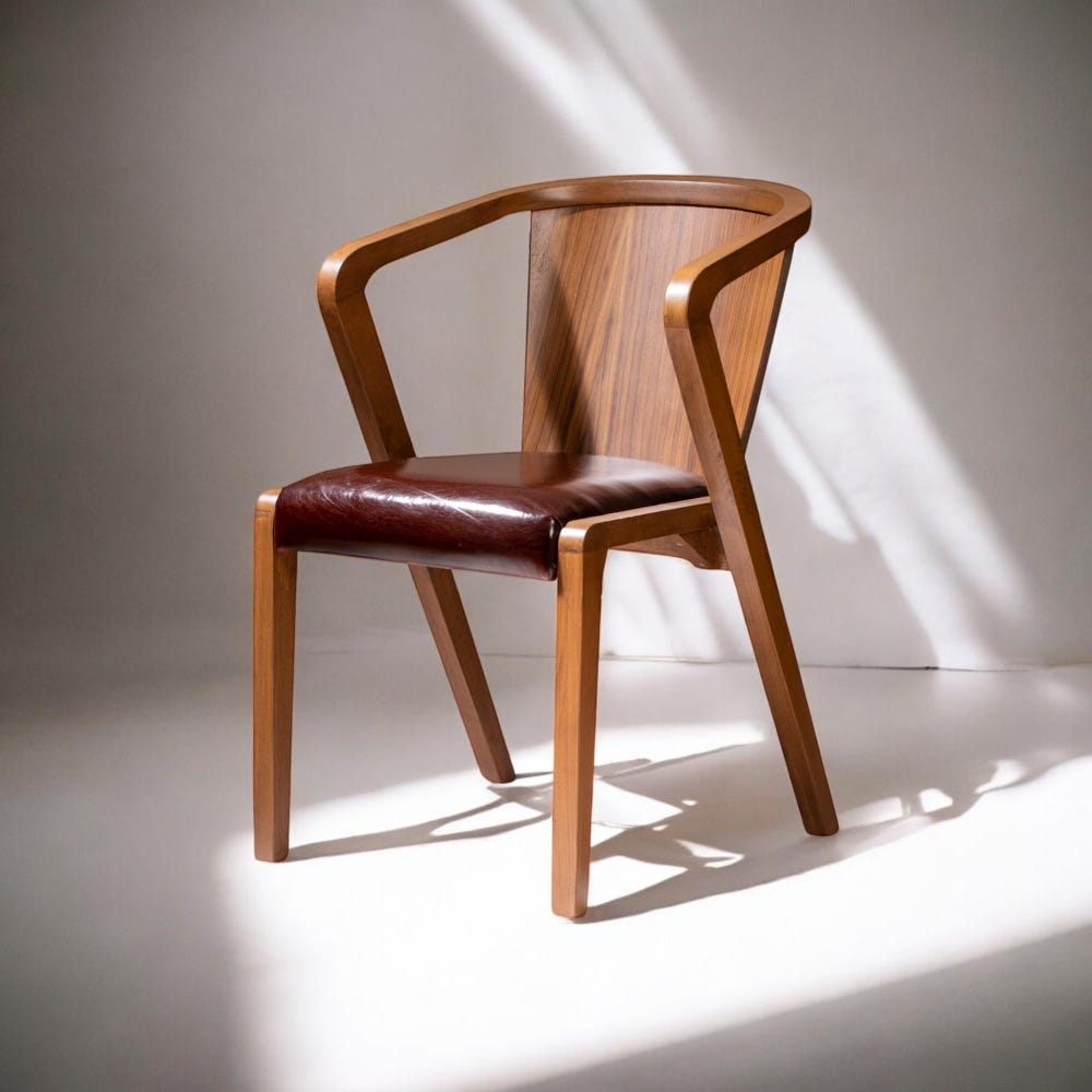 Walnut Dining Chair, Modern Dining Chair, Chairs for Living Room, Wooden Dining Chair, Kitchen Table Chairs, Dining Chair with Wooden Arms