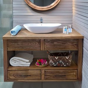 wooden Bathroom Vanity rustic Custom Handcrafted Farmhouse Live Edge solid Barn Wood Vanities  Home Decor floating shelf sink cabinet table