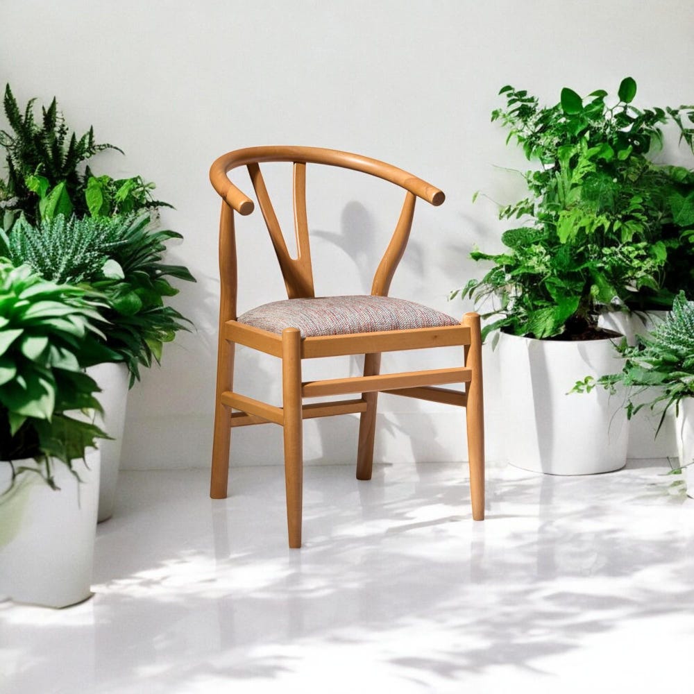 Wooden Dining Chair with Arms, Handmade Modern Kitchen Table Chairs, Comfortable Living Room Seating, Stylish Dining Room Furniture - Image 3