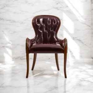 Cozy Sherpa Accent Bergere Chair - Solid Wood Lounge Chair, Customized Elegant Living Room & Workspace Seating