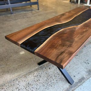 Handmade epoxy table, Natural Furniture Vivid Edge, Special Epoxy Wood Resin table, Home decoration, living room furniture, custom order.