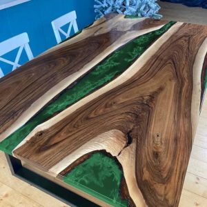Epoxy TableTop ,Luxury dining Table, sofa, Side center table top Live Edge Walnut Table, Custom Order, Epoxy Resin River Table, Natural Wood