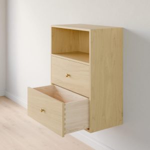 Closet Drawers in Maple