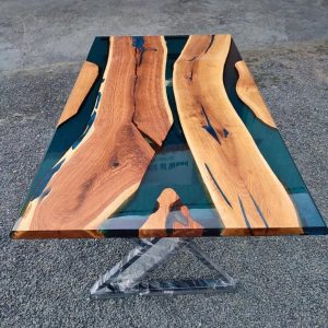 Handmade epoxy table, Natural Furniture Vivid Edge, Special Epoxy Wood Resin table, Home decoration, living room furniture, custom order.