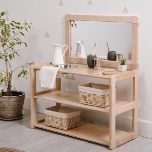 Child Montessori washbasin toddler Waschtisch kind Type A +PLUS, WITH mirror Baby registry item