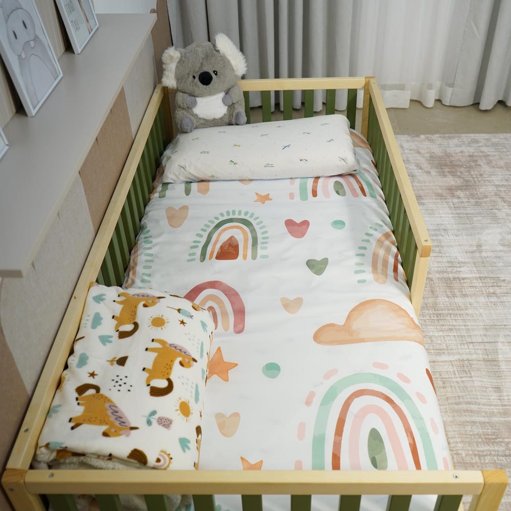 Toddler Floor Bed for US Standards-2.48 in (6.3 cm) in Gap Between Rails, With Door Option, Choose The Color Option ,Montessori Inspired Bed - Image 5