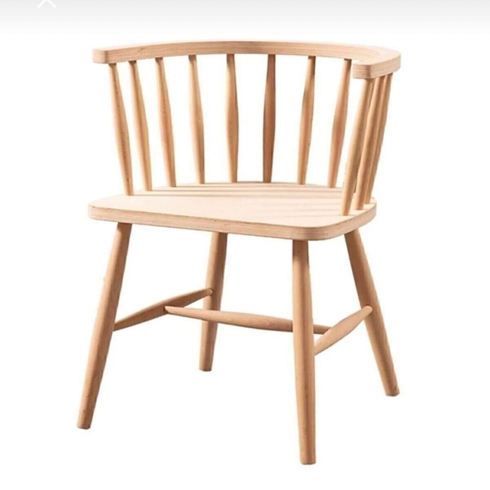 Wooden Dining Chair - Wooden Legs - Chairs for Dining Room - Living Room - Kitchen - Home Design Home Decor Omurga Raw Chair - Image 7