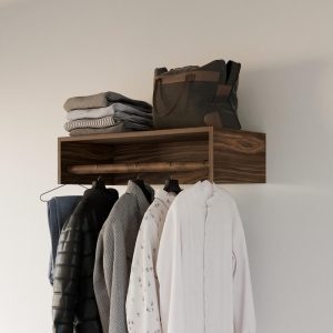 Closet Hanger in Walnut