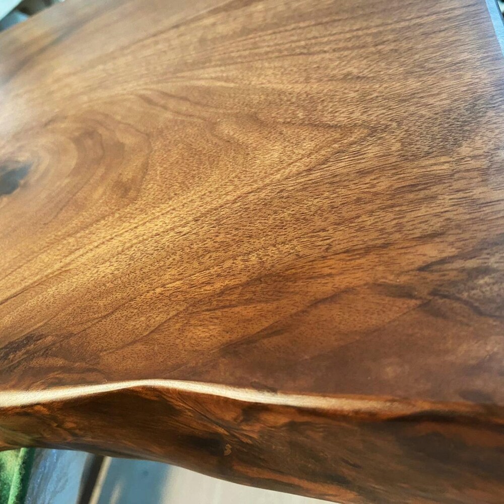 Live edge table, Modern solid walnut table, Kitchen Table, Live edge walnut table, Handcrafted solid walnut table, Live edge kitchen table - Image 2