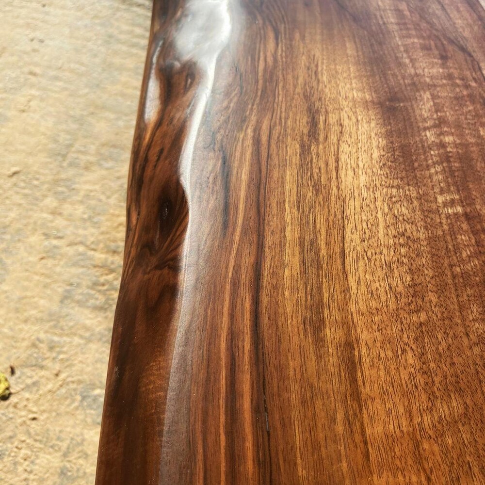 Live edge table, Modern solid walnut table, Kitchen Table, Live edge walnut table, Handcrafted solid walnut table, Live edge kitchen table - Image 7