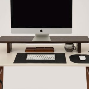 Spruce Wooden Monitor Stand, Custom Size Desk Riser, 38 Inch Wood Screen Riser, Office Desk Monitor Stand, Personalizable Gift