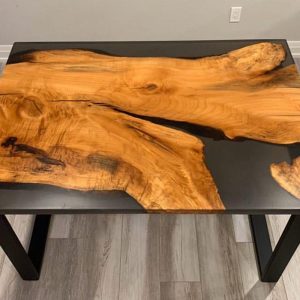 Handmade epoxy table, Natural Furniture Vivid Edge, Special Epoxy Wood Resin table, Home decoration, living room furniture, custom order.