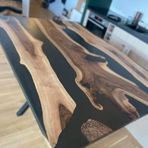 Handmade epoxy table, Natural Furniture Vivid Edge, Special Epoxy Wood Resin table, Home decoration, living room furniture, custom order.