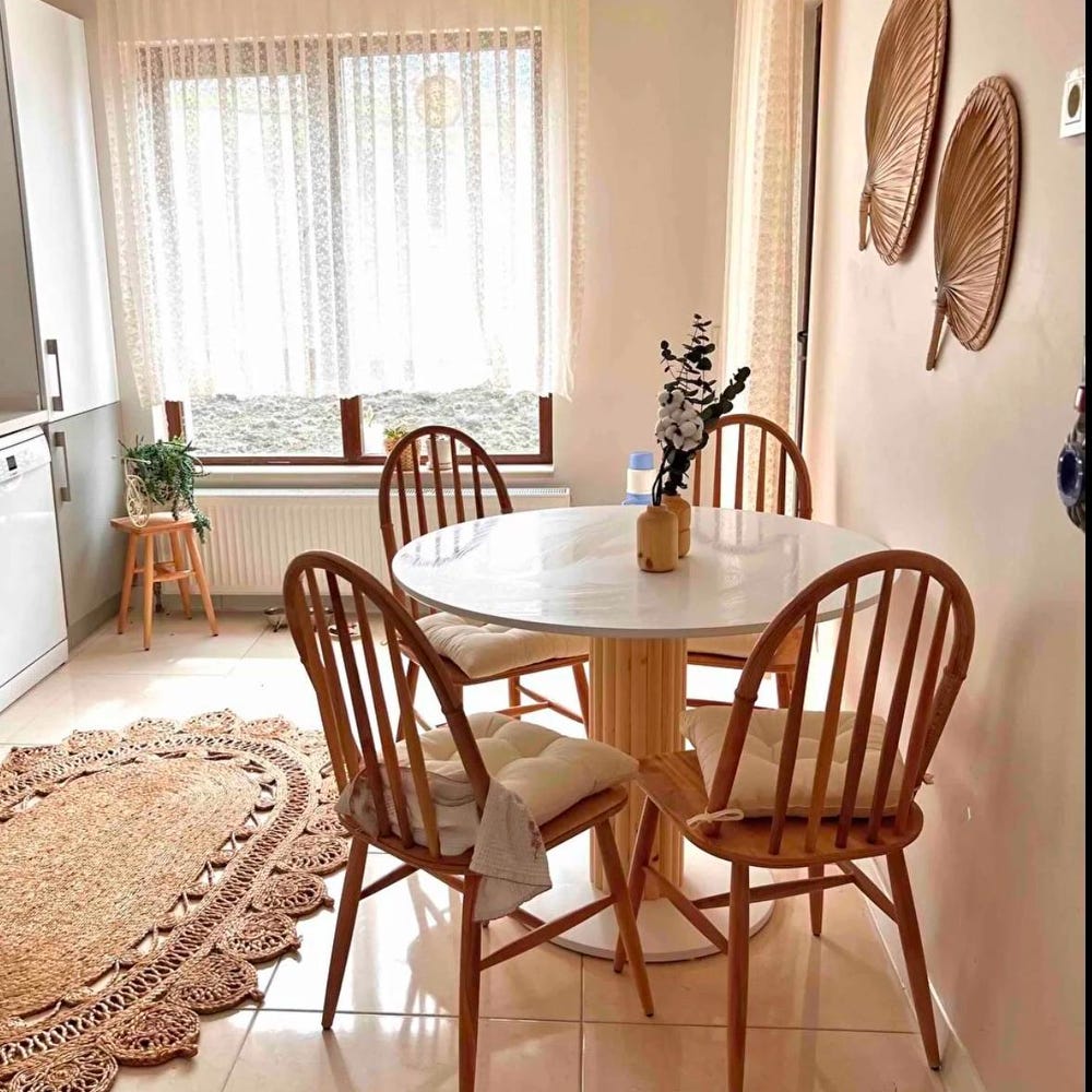 Wooden Dining Chair - Wooden Legs - Chairs for Dining Room - Living Room - Kitchen - Home Design Home Decor Ada Raw Chair - Image 5