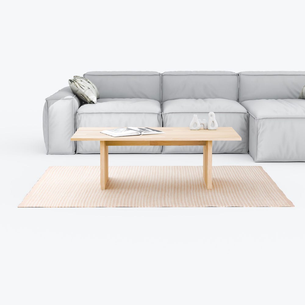 Solid Wood Coffee Table, Modern Coffee Table - Image 5