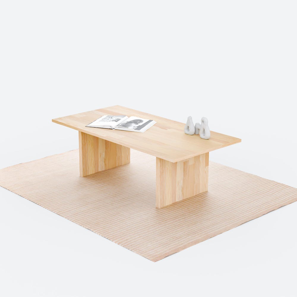Solid Wood Coffee Table, Modern Coffee Table - Image 4