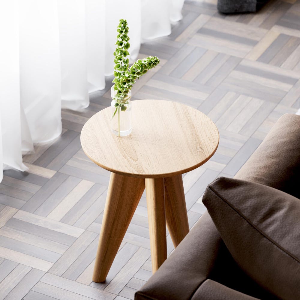 Modern Nesting Tables - End Round Side Table - Solid Oak Wood Table - Small Nesting Tables for Living Room - Set of End Side Tables - Image 6