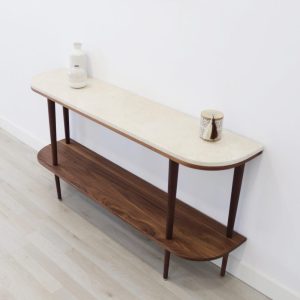 il_1000x1000.6662726305_3ivf.jpg Console table with shelf in solid American Walnut wood and marble top.