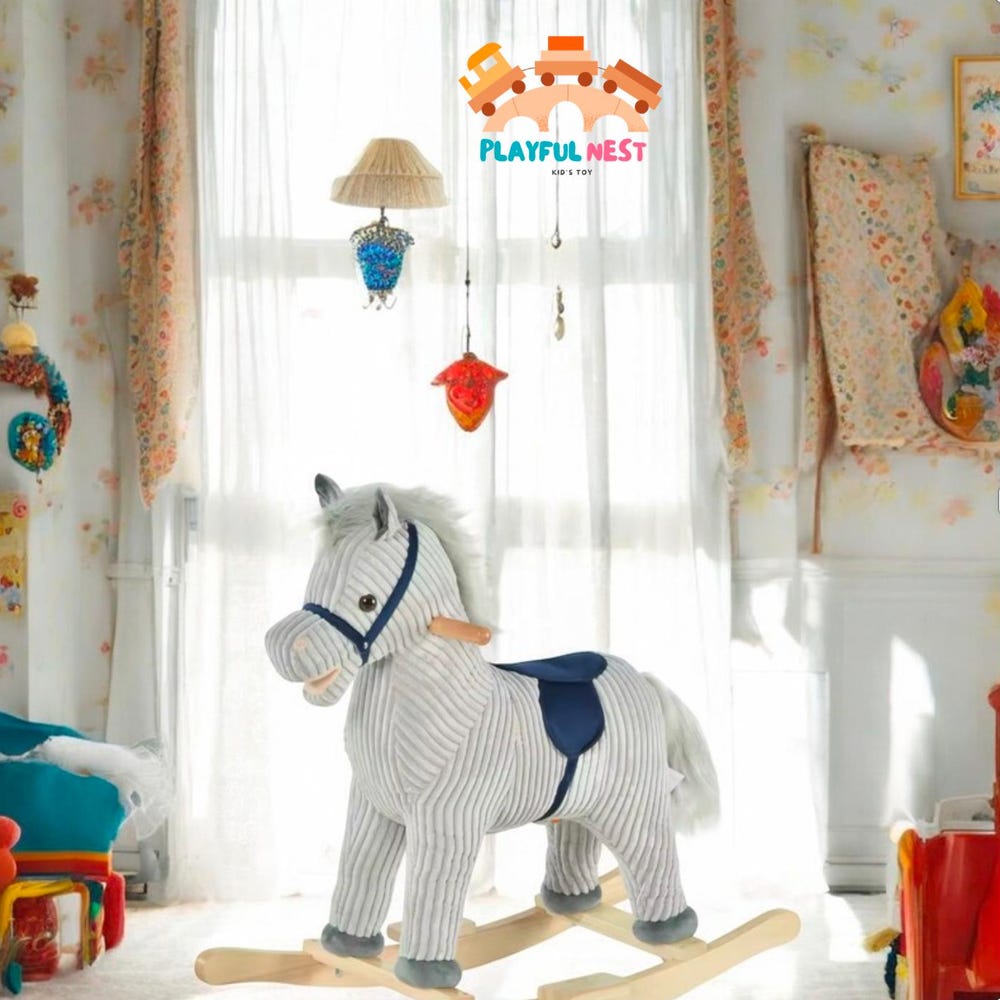 Wooden rocking horse, Baby toys, Baby gift , Wooden toys, Educational toy - Image 2